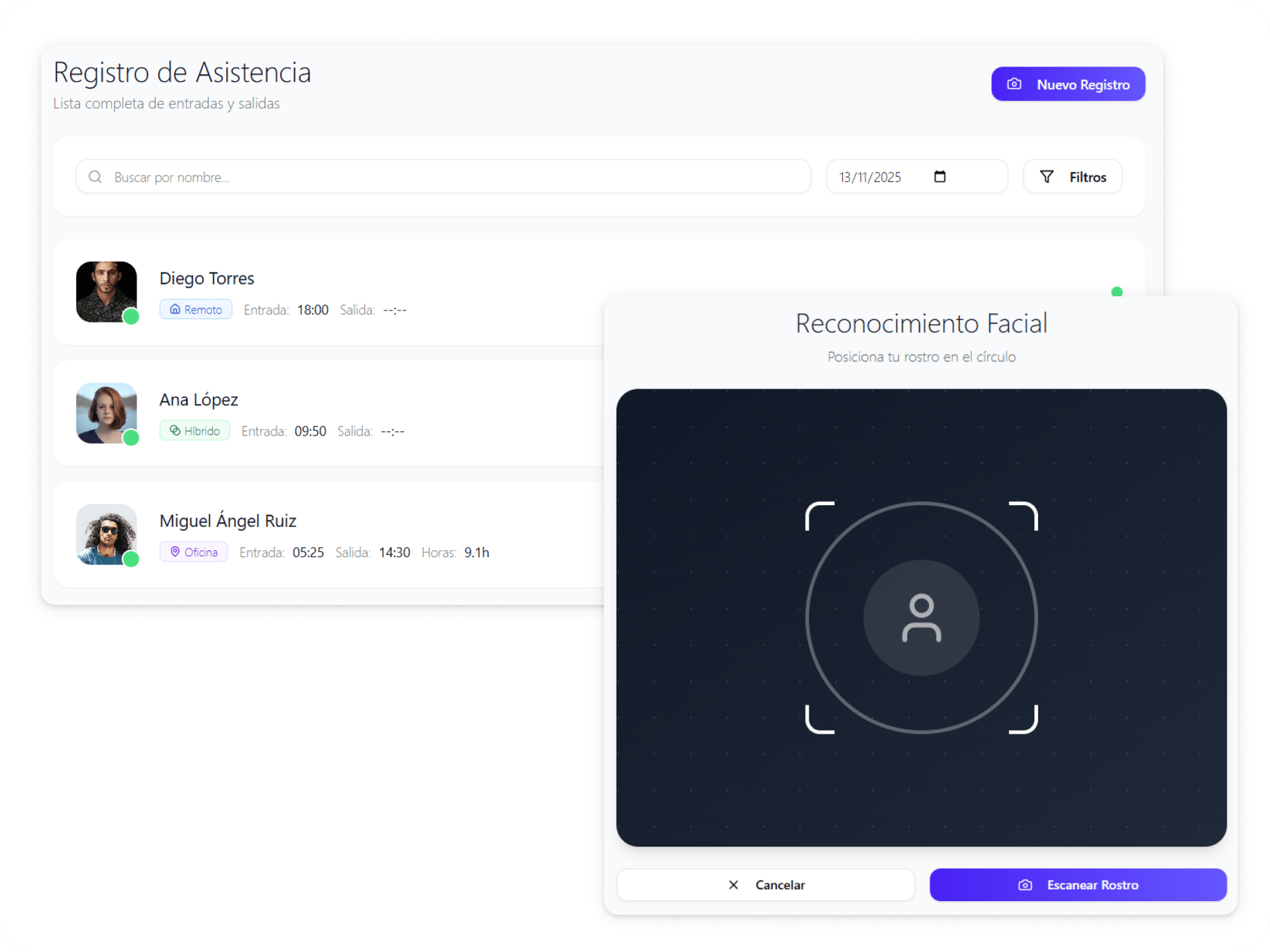 Registro rápido Crehana Payroll