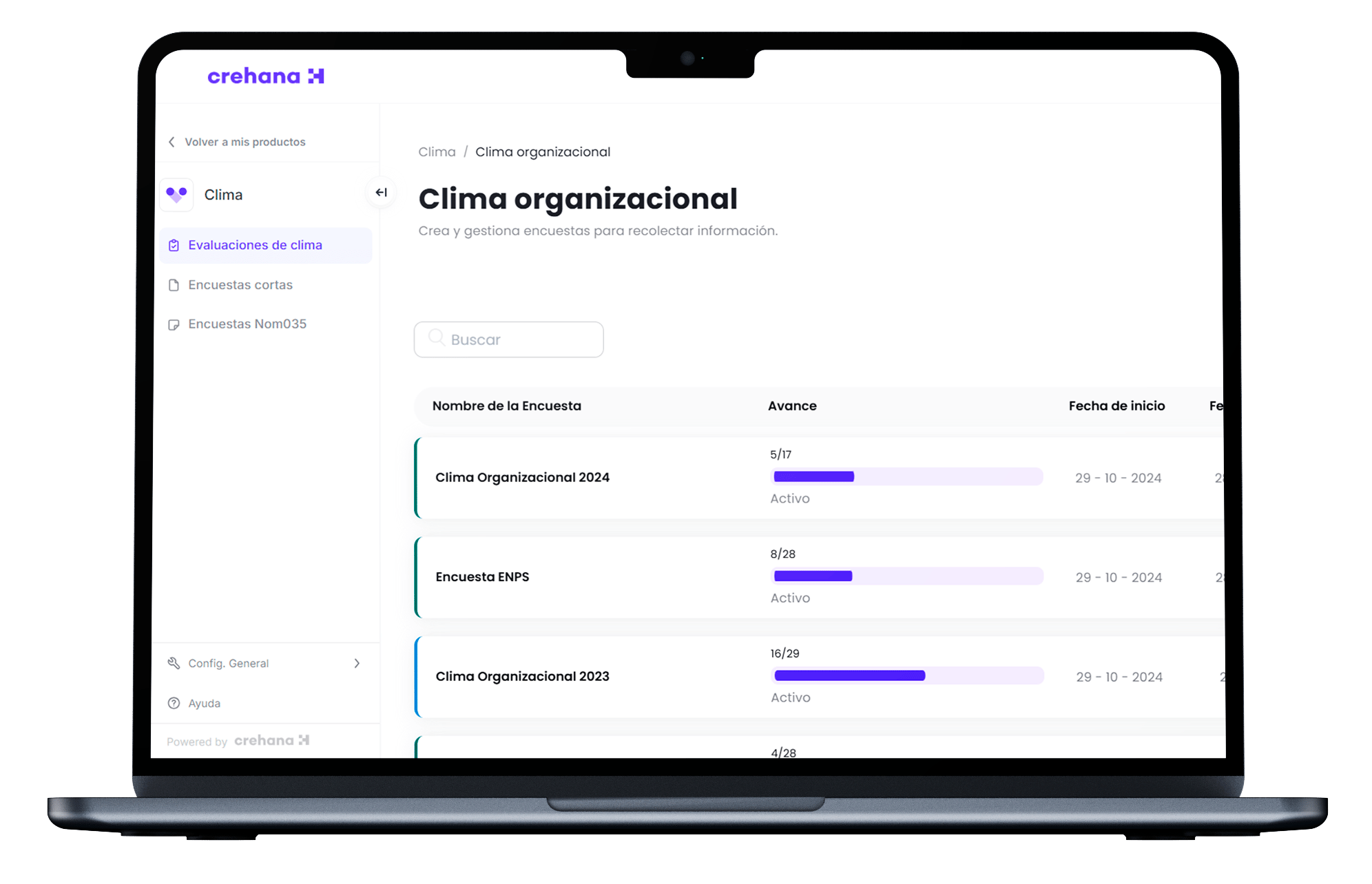 Plataforma de clima organizacional
